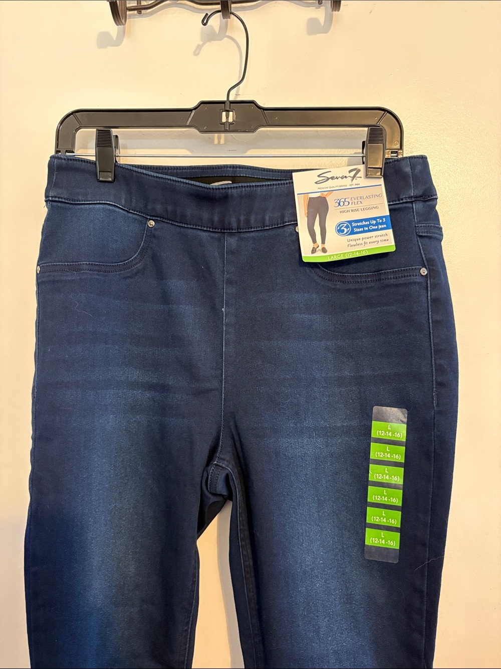 Seven7 Everlasting Flex High Rise Jeggings L (12-14-16) NWT - Picture 3 of 8